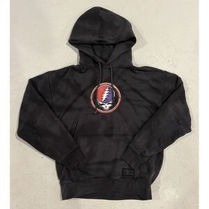 Levis x Grateful Dead Hoodie Sweatshirt Skull Rose Tie Dye‎ Gray Pullover XS